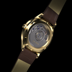 EPM Gold, brown leather band