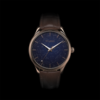 EPM Rose Gold, brown leather band