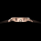 EPM Rose Gold, brown leather band