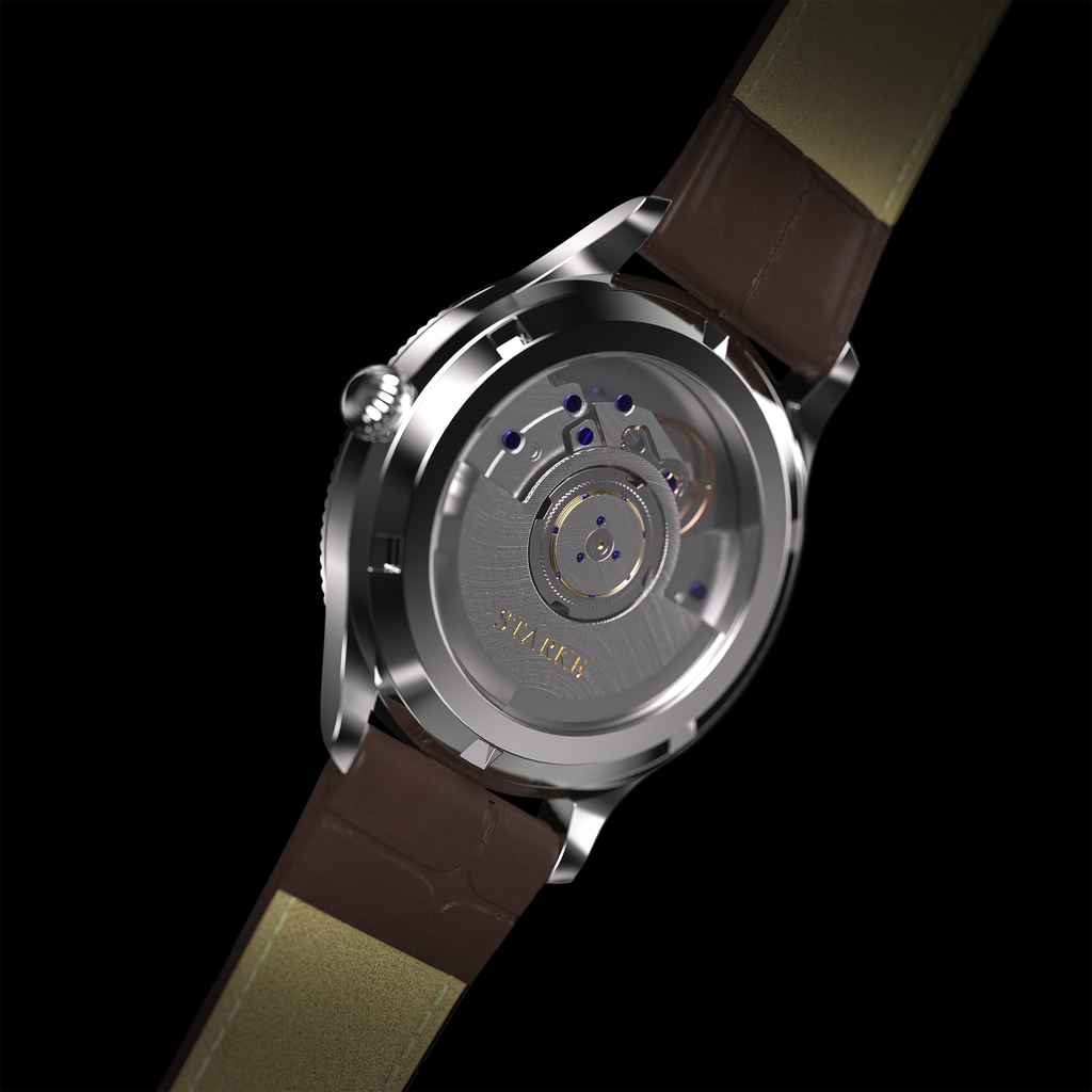 EPM Silver, brown leather band